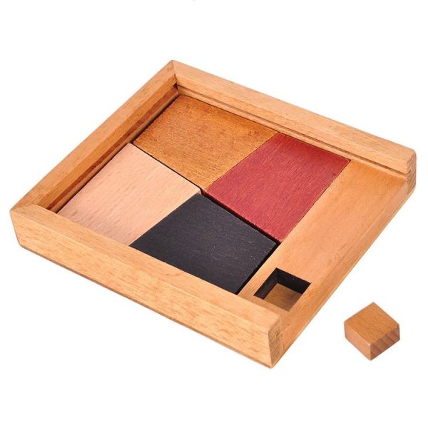 Wooden Educational Toys Intelligence Jigsaw Puzzles (Square) - Image 3