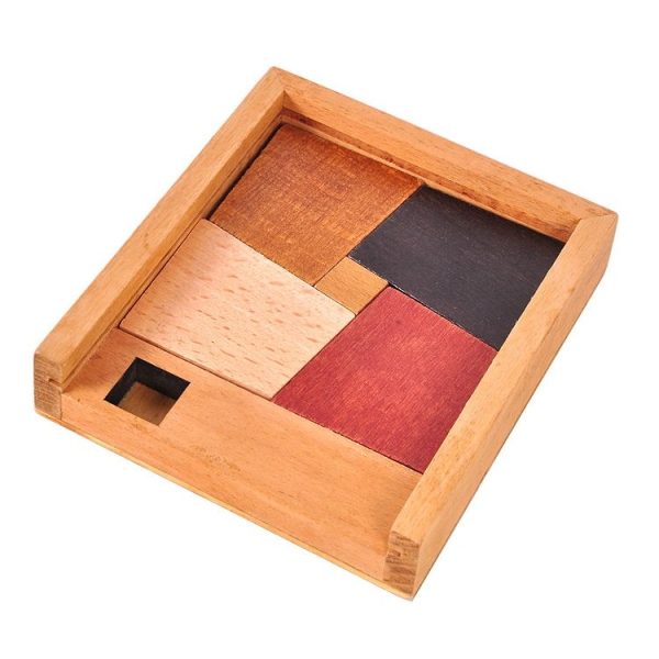 Wooden Educational Toys Intelligence Jigsaw Puzzles (Square) - Image 4