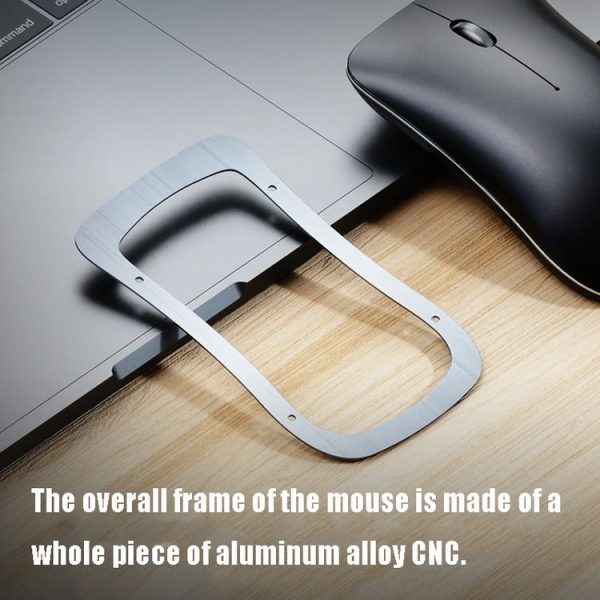 Inphic PM9 2400 DPI 4 Keys Office Computer Four-Way Wheel Silent Charging Wireless Mouse (2.4G+Bluetooth 5.0+Bluetooth 4.0 Space Silver) - Image 4