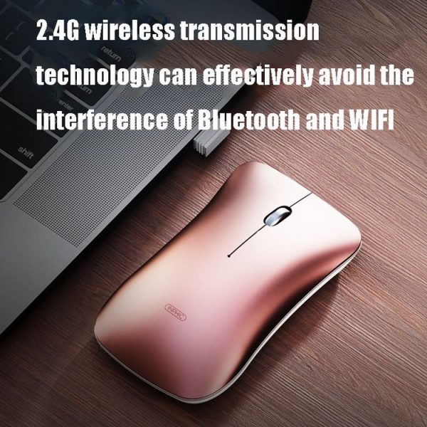 Inphic PM9 2400 DPI 4 Keys Office Computer Four-Way Wheel Silent Charging Wireless Mouse (2.4G+Bluetooth 5.0+Bluetooth 4.0 Space Silver) - Image 6