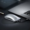 Inphic PM9 2400 DPI 4 Keys Office Computer Four-Way Wheel Silent Charging Wireless Mouse (2.4G+Bluetooth 5.0+Bluetooth 4.0 Space Silver) - Image 8