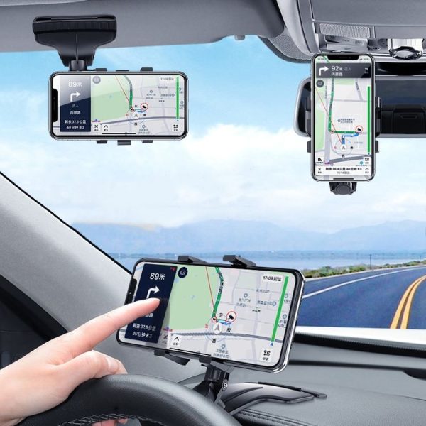 Car Mobile Phone Holder Car Dashboard Rearview Mirror Navigation Bracket With Stop Sign - Image 14