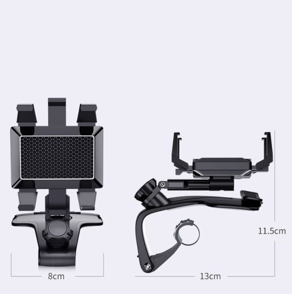 Car Mobile Phone Holder Car Dashboard Rearview Mirror Navigation Bracket With Stop Sign - Image 4