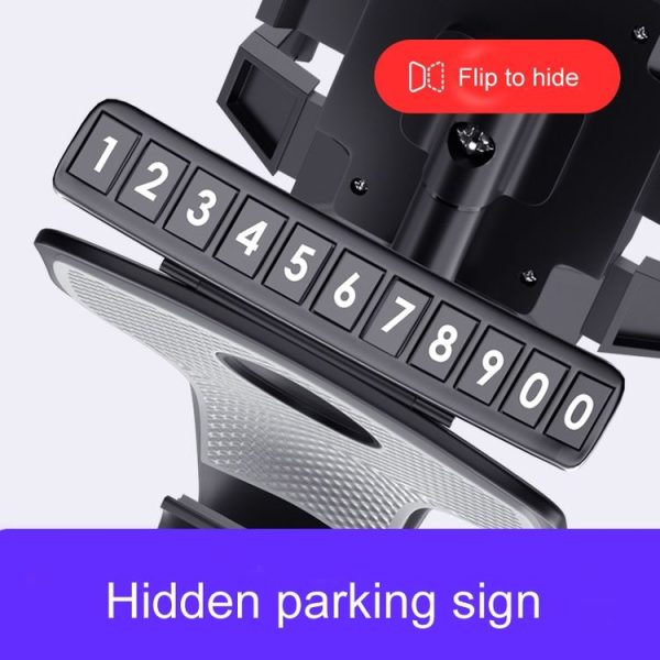Car Mobile Phone Holder Car Dashboard Rearview Mirror Navigation Bracket With Stop Sign - Image 5