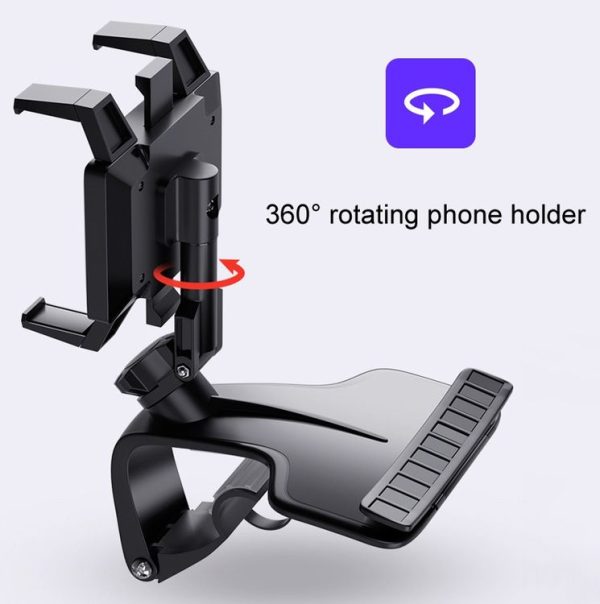 Car Mobile Phone Holder Car Dashboard Rearview Mirror Navigation Bracket With Stop Sign - Image 8