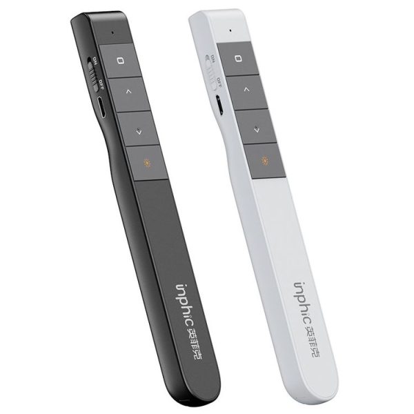 Inphic PL2 Wireless Pointer Laser Remote Control Pen Office PPT Flip Pen Multimedia Projection Red Laser Pen, Colour: Charging White - Image 3
