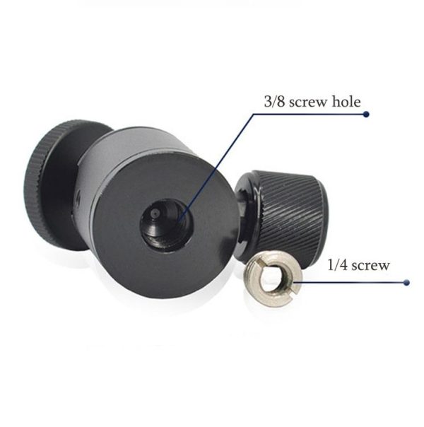 BH-903 Mini Desktop Aluminum Alloy Tripod Mini Ball Head 360 Degree Pan 90 Degree Tilt Tripod - Image 3