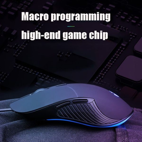 Inphic PB1 Business Office Mute Macro Definition Gaming Wired Mouse, Cable Length: 1.5m, Colour: Black Silen Business Version - Image 9