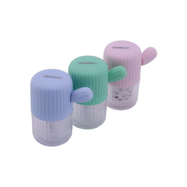 Eyekan HL-830 Manually Hand Pull Rotation Contact Lens Cleaner Washer Cleaning Lenses Case Tool (Blue) - Image 3