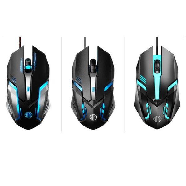 Inphic PB6 Household Macro Programming Metal Bottom Board Luminous Gaming Mouse, Cable Length: 1.5m, Colour: Black 6 Keys Gaming Silent Version - Image 14