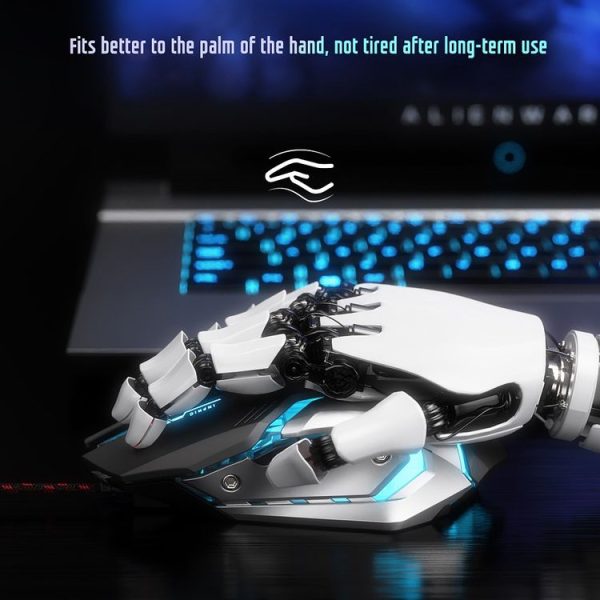 Inphic PB6 Household Macro Programming Metal Bottom Board Luminous Gaming Mouse, Cable Length: 1.5m, Colour: Black 6 Keys Gaming Silent Version - Image 5
