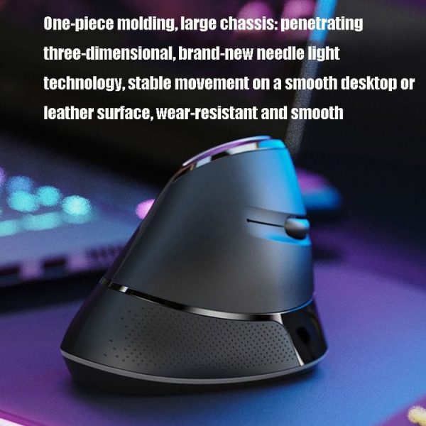 Inphic M80 1600DPI 6 Keys Office Home Computer Ergonomic Design Wireless Vertical Mouse - Image 3