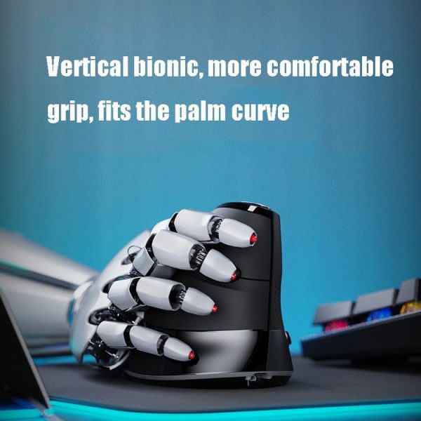 Inphic M80 1600DPI 6 Keys Office Home Computer Ergonomic Design Wireless Vertical Mouse - Image 4
