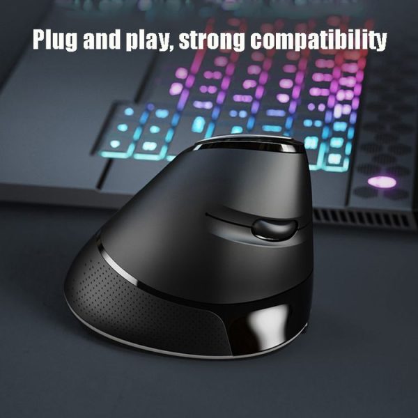 Inphic M80 1600DPI 6 Keys Office Home Computer Ergonomic Design Wireless Vertical Mouse - Image 6