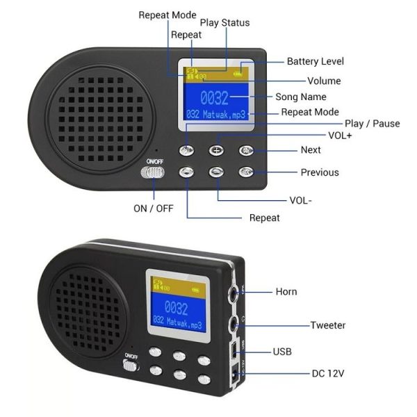 Outdoor Electronic Bird Caller Player MP3 With Wireless Remote Control (EU Plug) - Image 5