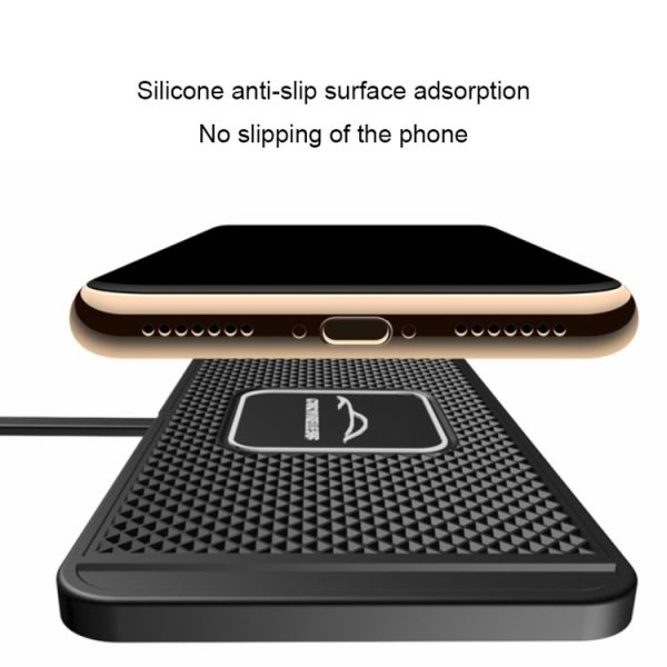 C1 15W TYPEC Interface Car Anti-slip Mat Wireless Charger (30cm) - Image 4