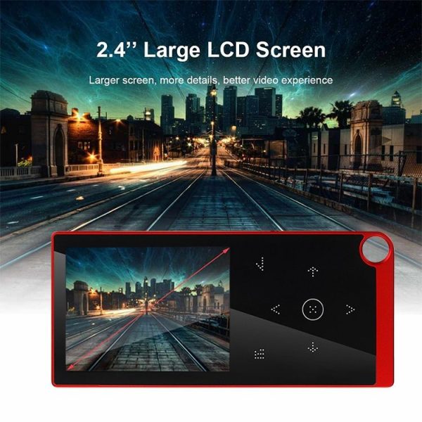 E05 2.4 inch Touch-Button MP4 / MP3 Lossless Music Player, Support E-Book / Alarm Clock / Timer Shutdown, Memory Capacity: 16GB without Bluetooth (Black) - Image 2