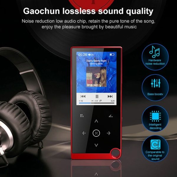 E05 2.4 inch Touch-Button MP4 / MP3 Lossless Music Player, Support E-Book / Alarm Clock / Timer Shutdown, Memory Capacity: 16GB without Bluetooth (Black) - Image 3