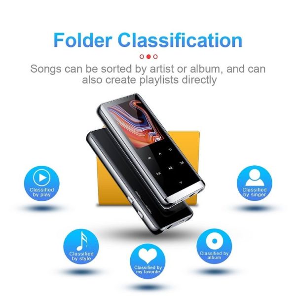 M13 High-Definition Noise Reduction Recorder Music MP4 Player, Support Recording / E-Book / TF Card Without Bluetooth (Black), Capacity: 4GB - Image 8