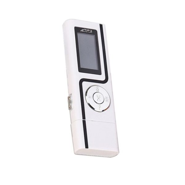 U Disk Plug-In Expansion Card Socke MP3 Player With Display (White) - Image 2