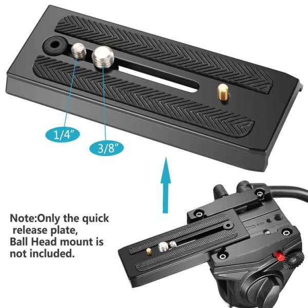 YJ 501PL P200 Quick Release Plate for Manfrotto 500AH / 502 / 701 / 577 - Image 4