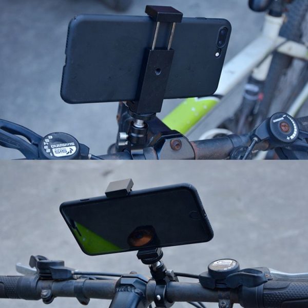 YJ-G2 Cycling Metal Tube Clip 1 / 4 PTZ Bicyle Bracket Universal Portable Camera Bicycle Clip - Image 6