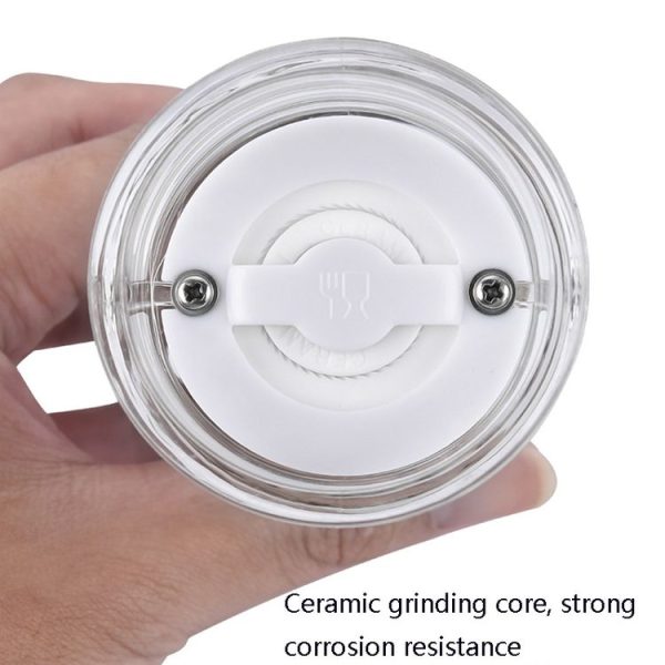 Acrylic Transparent Pepper Grinder Manual Pepper Grinder Ceramic Core Multi-Purpose Seasoning Bottle, Specification: 5 Inch - Image 4
