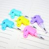 4pcs E19 Cute Cartoon Emoji Building Block Pencil Student Writing Pencil, Random Color Delivery - Image 4