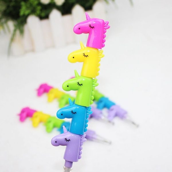 4pcs E19 Cute Cartoon Emoji Building Block Pencil Student Writing Pencil, Random Color Delivery - Image 5