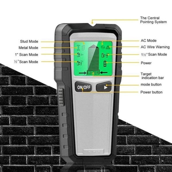 TH430 Wall Detector Digital Metal Detector Detection Stud Wood Wire Detector Silver Gray - Image 7
