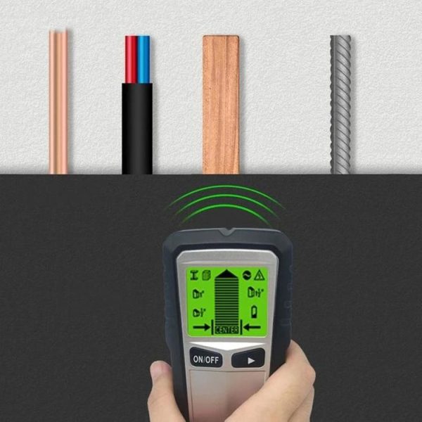 TH430 Wall Detector Digital Metal Detector Detection Stud Wood Wire Detector Silver Gray - Image 9