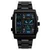 SKMEI 1274 Men Fashion Electronic Watch Multifunctional Outdoor Sports Watch (Blue)