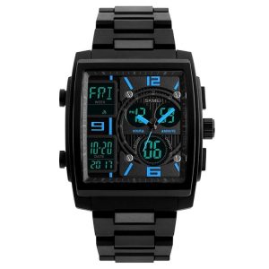 SKMEI 1274 Men Fashion Electronic Watch Multifunctional Outdoor Sports Watch (Blue)
