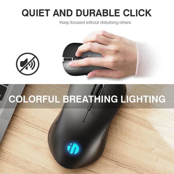 Inphic M101 1600DPI 6 Keys Home Internet Cafe Office Game Business Silent Wireless Mouse - Image 6