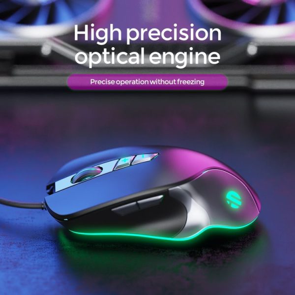 Inphic IN20 4000DPI 7 Keys Multifunctional Macro Definition Programming Game Mechanical Luminous Wired Mouse, Cable Length: 1.8m - Image 7