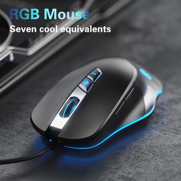 Inphic IN20 4000DPI 7 Keys Multifunctional Macro Definition Programming Game Mechanical Luminous Wired Mouse, Cable Length: 1.8m - Image 9