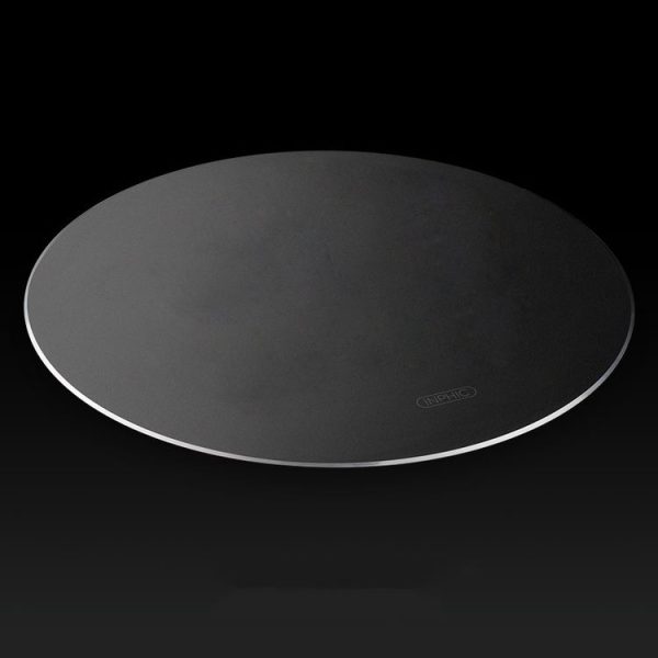Inphic PD22 Aluminum Alloy Mouse Pad Round Hard Table Mat, Size: 20x20cm (Classic Black) - Image 2