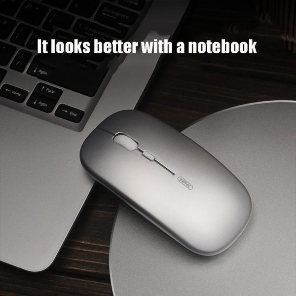 Inphic PD22 Aluminum Alloy Mouse Pad Round Hard Table Mat, Size: 20x20cm (Classic Black) - Image 4