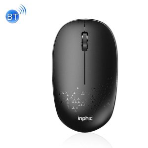 Inphic E5B 4000DPI 4 Keys Office Silent Wireless Mini Bluetooth Mouse, Colour: Black