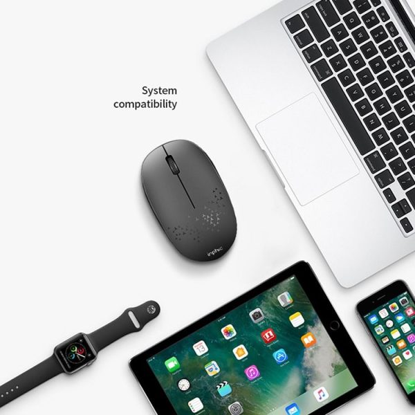 Inphic E5B 4000DPI 4 Keys Office Silent Wireless Mini Bluetooth Mouse, Colour: Black - Image 11