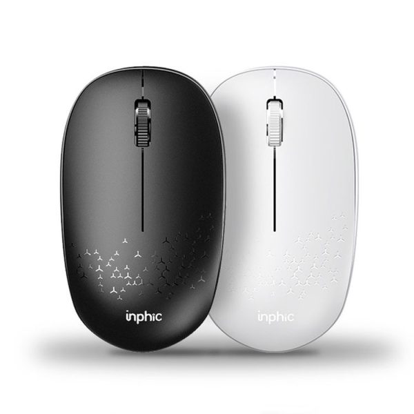 Inphic E5B 4000DPI 4 Keys Office Silent Wireless Mini Bluetooth Mouse, Colour: Black - Image 2