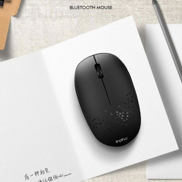 Inphic E5B 4000DPI 4 Keys Office Silent Wireless Mini Bluetooth Mouse, Colour: Black - Image 4