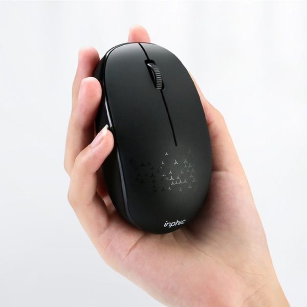 Inphic E5B 4000DPI 4 Keys Office Silent Wireless Mini Bluetooth Mouse, Colour: Black - Image 8