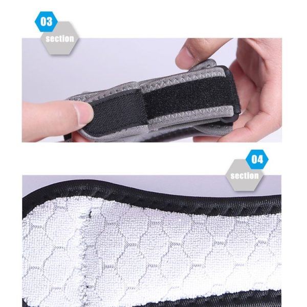 2 PCS Silicone Patella Belt Outdoor Climbing Sports Compression Knee Pad (Gray Edging) - Image 4