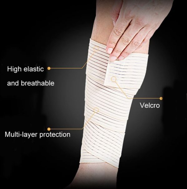 2 PCS Sports Stretch Leggings Bandage Riding Outdoor Fitness Sports Anti-Sprain Strap, Length: 120cm (Skin Color) - Image 7