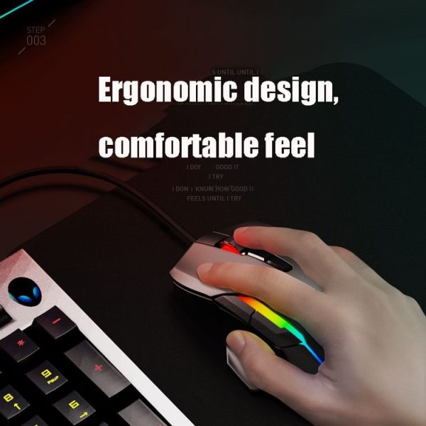 Inphic PG7 7 Keys Macro Programming Computer Game RGB Marquee Mechanical Wired Mouse, Cable Length: 1.8m - Image 6