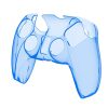 KJH PS5-002 Game Controller Crystal Shell Wireless Controller Protective Shell Cover PC Transparent Protective Hard Shell For PS5 (Transparent Blue)