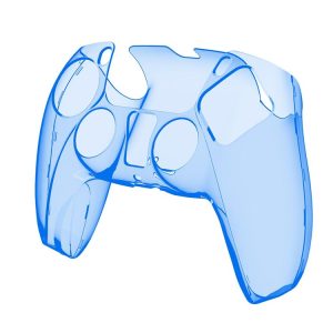 KJH PS5-002 Game Controller Crystal Shell Wireless Controller Protective Shell Cover PC Transparent Protective Hard Shell For PS5 (Transparent Blue)