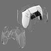 KJH PS5-002 Game Controller Crystal Shell Wireless Controller Protective Shell Cover PC Transparent Protective Hard Shell For PS5 (Transparent Blue) - Image 4