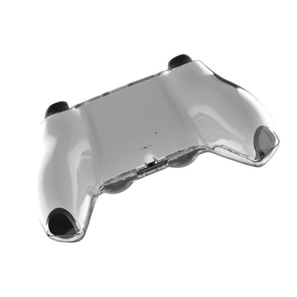 KJH PS5-002 Game Controller Crystal Shell Wireless Controller Protective Shell Cover PC Transparent Protective Hard Shell For PS5 (Transparent Blue) - Image 5